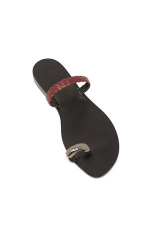 Elegant purple Capri sandals Da Costanzo | FASCIACONTRECCIAVIOLANERO